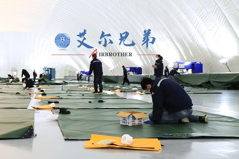 氣膜工業(yè)廠房安裝不受場地限制，配置齊全
